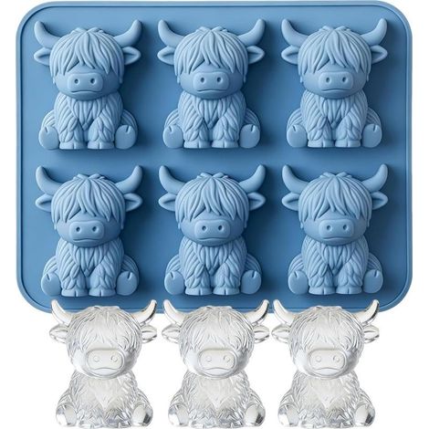 à glaçons pour whisky Lot de 2 Pièces Moule 3D Vache Fête (1/5)