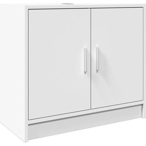 Maison Exclusive - Waschbeckenunterschrank Weiß 63x29x55 cm Holzw