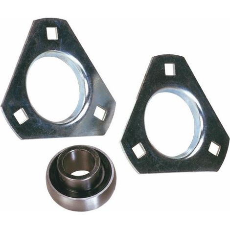 Palier tôle triangulaire SBPFT207 pour arbre Ø 35 (1/2)