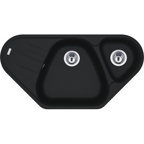 Franke Einbauspüle Antea AZG 661-96 E Fragranit+ Black Matt (1/2)