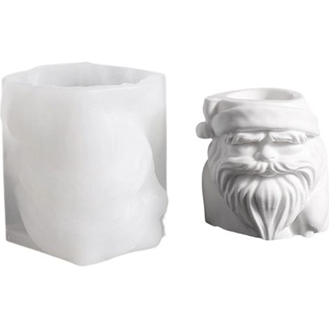 Moldes de resina de silicona, duraderos, - Papá Noel.