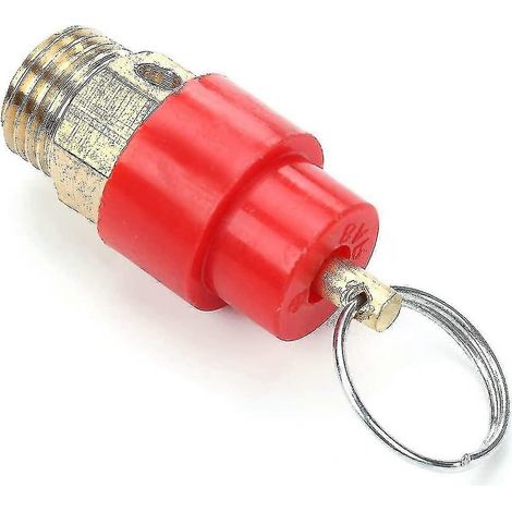 Soupape de sécurité pour compresseur d'air 1/4 120 psi, soupape de sécurité en laiton pour compresseur d'air (1/5)