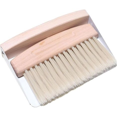 Ensemble pelle et balayette, balai de table, mini pelle à poussière et balayette, mini pelle et balayette, balai à main avec pelle à poussière, brosse de table, brosse ramasse-miettes (blanc) (1/5)