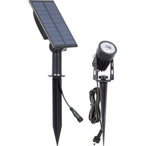 Projecteur solaire d'extérieur (6000K), lampe solaire de jardin-AquaForge