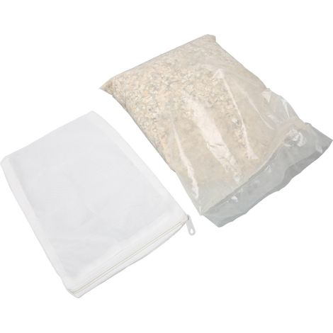 Médias filtrants biologiques pour aquarium, coquilles d'huîtres, médias filtrants chimiques avec sac en filet pour eau douce et eau de mer. (1/5)