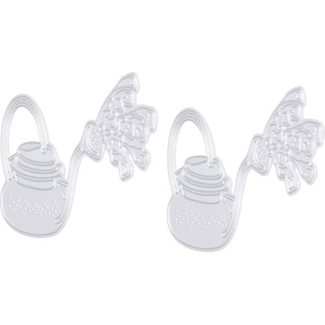 2 pièces Cadres de Découpe Métallique en Forme d'Arrosoir pour Scrapbooking, Faciles à Embosser DIY (1/5)