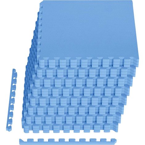 Tapete para piscina 24 uds. Azul 8,64 m² Espuma EVA vidaXL