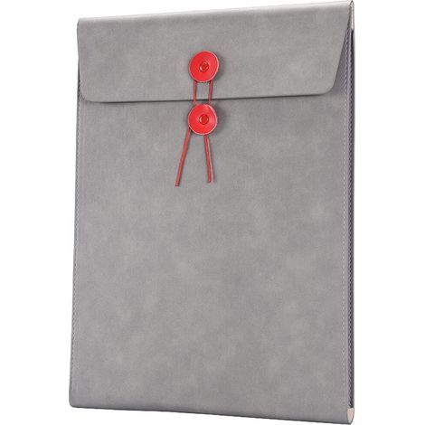 Organiseur de documents de bureau en cuir PU, pochette extensible pour documents A4, surface antiadhésive. (1/5)