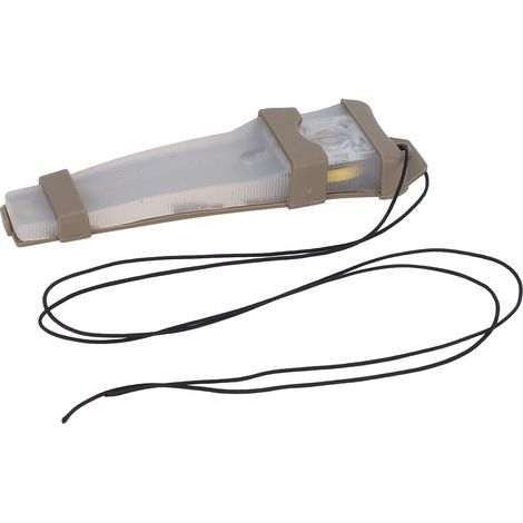 Lampe de signalisation Molle pour casque de chasse étanche, lampe de sécurité, stroboscope d'urgence monté sur casque, couleur boue, lumière blanche à la base (1/5)