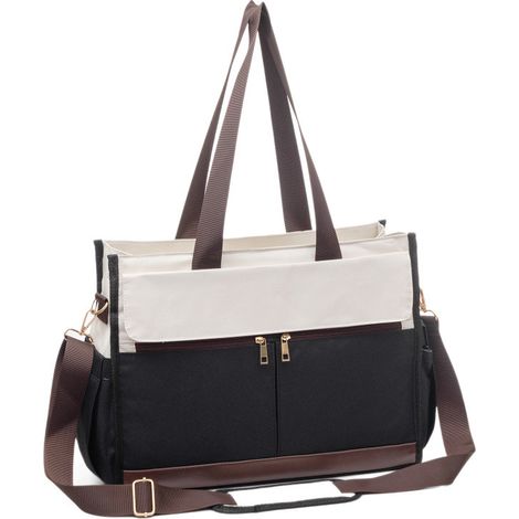 sac portable grande capacité mme, grande capacité ordinateur portable bandoulière style minimaliste (1/5)
