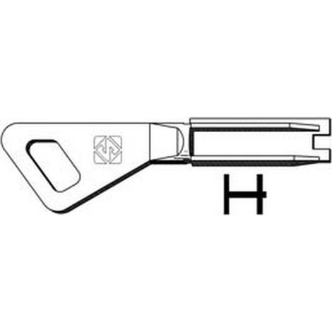 1PZ CHIAVI PER CILINDRI FICHET FT500 - FT500