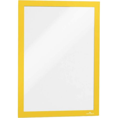 Durable 487204 DURAFRAME® Info-Rahmen Cadre d'information autocollant DIN A4 jaune (l x H) 236 mm x 323 mm 2 pc(s) (1/4)