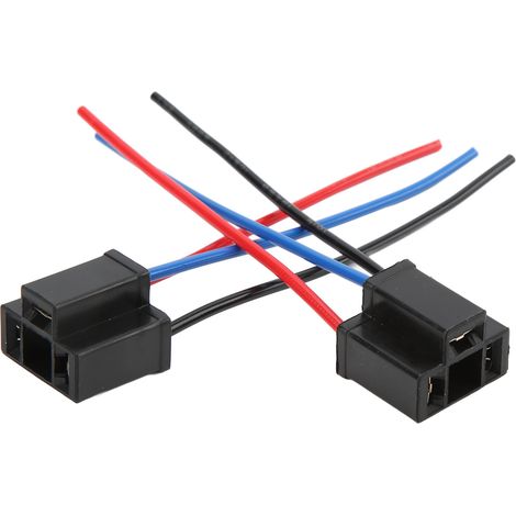 connecteurs de faisceau de câblage de phares H4 HB2 9003, adaptateur 3 broches résistant à la chaleur 12 V