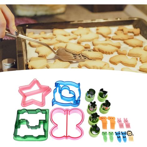 20-teiliges Backutensilien-Set, PS+ Edelstahl-Sandwichform, Ausstechform in Fruchtform (1/5)