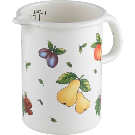 Misuratore da cucina Riess Ø10cm 1 litro smaltato Country Fruit Garden