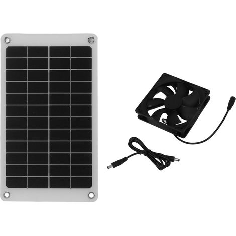 Wasserdichter 10W 12V Solar-Abluftventilator mit Schutzart IP67 für Hühnerställe, Tierunterkünfte usw. (1/5)