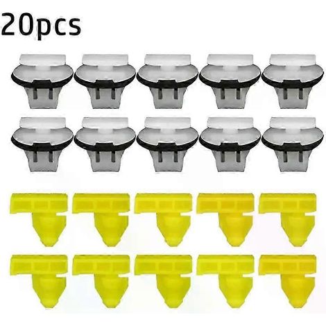 Kit de 20 clips de fixation pour moulures de passage de roue avant et arrière Nissan Juke 76882-jg10a / 76847-jg00a (1/5)
