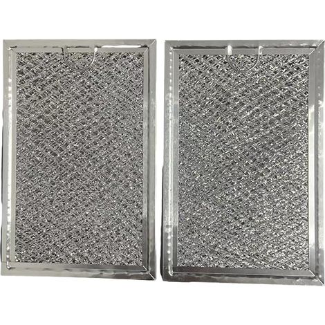 GE JNM7196SK6SS Microwave Grease Filter (2-pack, high-efficiency aluminum filter, replacement kitchen accessory)--DTEKGAZ