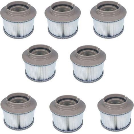 Set mit 8 Ersatz-Spa-Filtern für MSPA FD2089, Filterkartuschenpumpe für alle aktuellen MSPA-Spas (1/4)