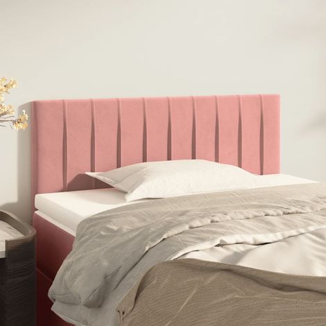 Tête de lit Rose 90x5x78/88 cm Velours (1/5)