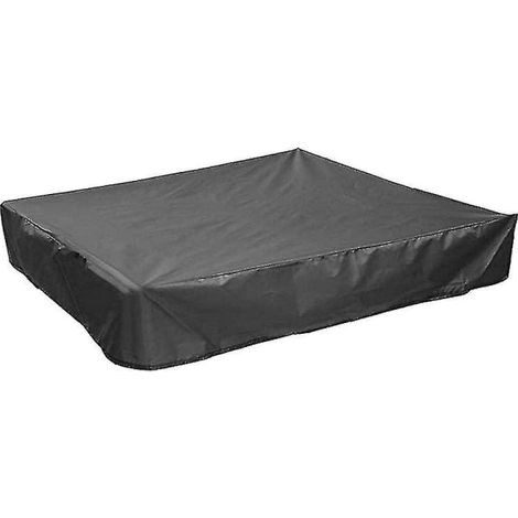 Carré coffre à sable housse imperméable avec cordon de serrage, protection extérieure résistante aux intempéries, couvercle anti-pluie pour jeux de sable, taille ajustable, usage jardin et terrasse
