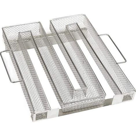 Generateur de Fumee pour Fumoir, Générateur de Fumée pour Barbecues, Serpentin pour Fumoir en Acier Inoxydable en Forme de M (1/4)