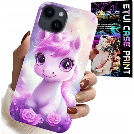 Hülle für iPhone 15 – süßes Einhorn, Muster für Kinder (1/5)