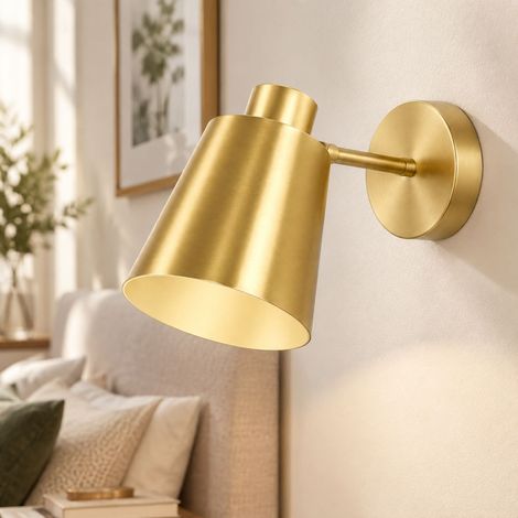 Applique da parete a superficie, 12,7 cm, senza lampadina, apparecchio di illuminazione decorativo per camera da letto, soggiorno e parete d'accento. (1/4)