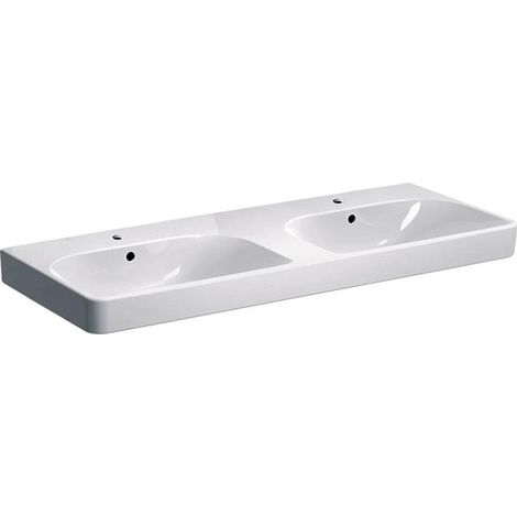 Geberit Smyle Square Doppelwaschtisch 500223,  120x48cm, mit