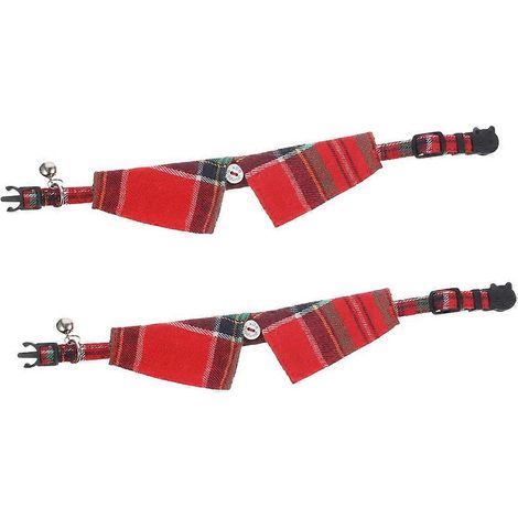 Lindo collar ajustable para gatos con cascabel, 2 unidades. (1/5)
