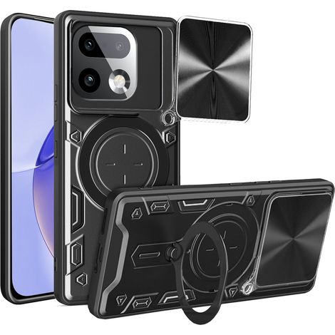 Funda para Realme 16 Pro Plus, anillo magnético, color negro. (1/5)
