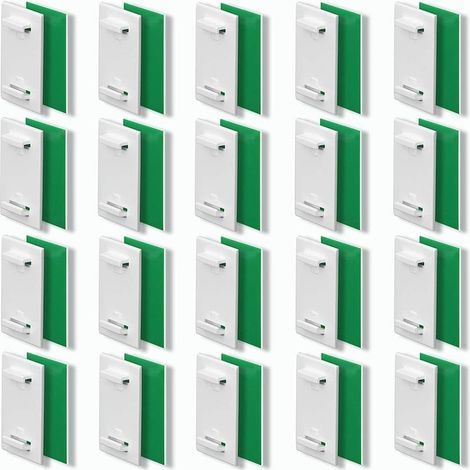 Set mit 20 Zubehörteilen für Plissees/Rollos, ohne Bohren, Halterungen und Haken für einfache Montage und Befestigung. (1/5)