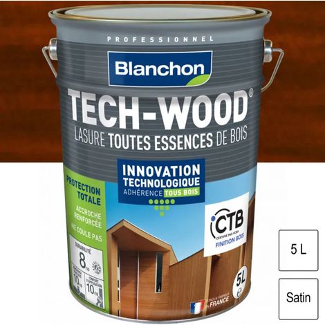 Holzschutzlasur Blanchon 5 Liter Braun Acajou Satin