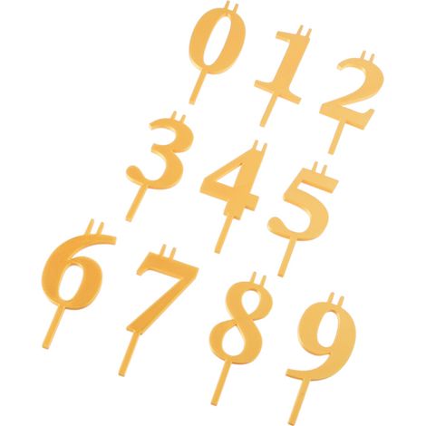 Set versatile di decorazioni per torte a forma di numero - Numero 1
