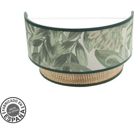 Applique Congo 1xe27 vert-naturel 17x30x15 cm