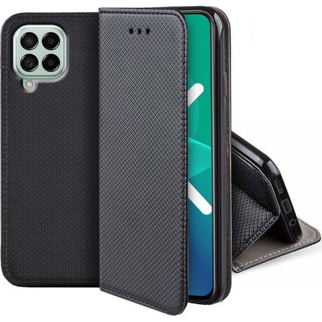 Étui magnétique intelligent pour Samsung Galaxy M53 5G, noir (1/5)