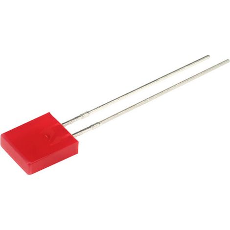 Kingbright LED bedrahtet Rot Rechteckig 7 x 2.5 mm 12.5 mcd 110 ° 30 mA 2 V