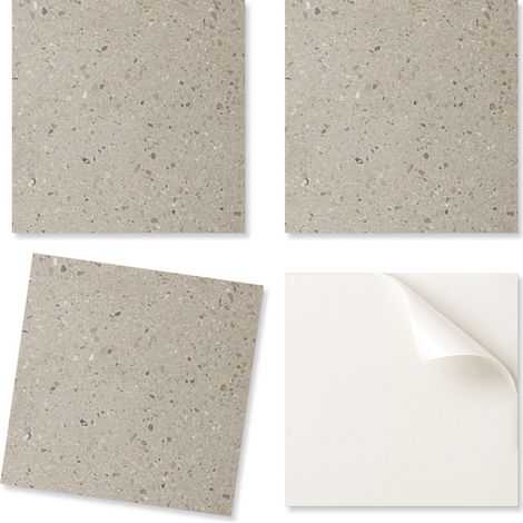 Baldosas de vinilo con textura de piedra y part铆culas para cocina, 20x20x20 cm