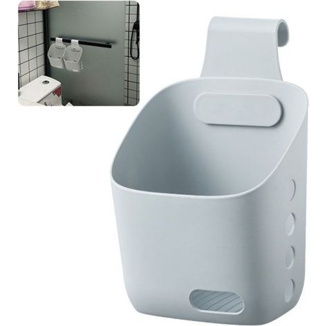 Panier suspendu en plastique avec crochet Petit panier suspendu en plastique panier de meuble cube Gris Grande Taille 55210 (1/5)