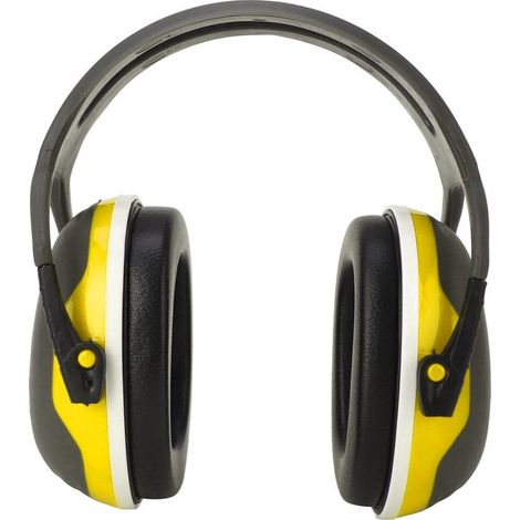 Casque anti-bruit de sécurité pliable - Pour le sommeil et le travail, réduction sonore, jaune (1/5)