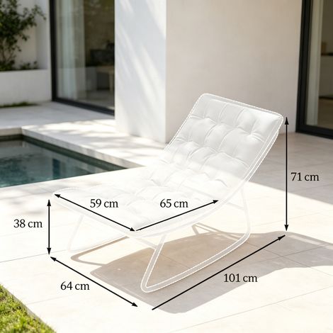 Fauteuil relaxant confortable, fauteuil double balançoire élégant, fauteuil lounge polyvalent, lot de 2 (1/5)
