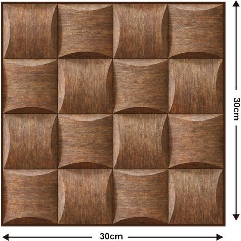 5 Pièces Autocollants muraux 3D autocollants pour chambre à coucher - Papier peint mousse décoratif pour fond de mur (1/2)