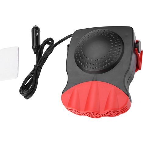 Chauffage voiture 12V 150W dégivreur pare-brise ventilateur céramique chaud froid ABS noir compact prise allume-cigare (1/4)