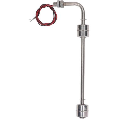Schwimmer-Wasserstandsschalter aus Edelstahl, Doppelpunkt-Flüssigkeitsstandssensor, AC/DC 0–110 V