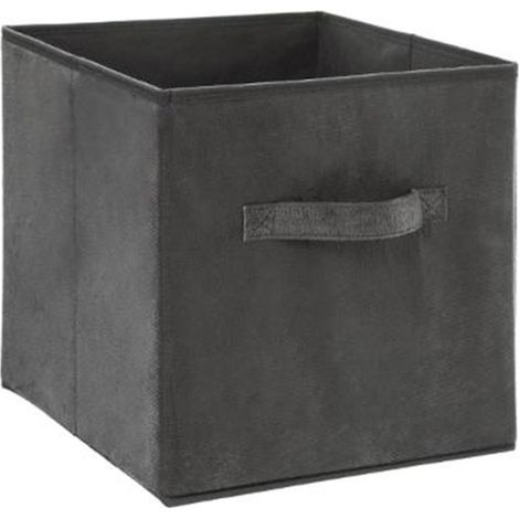 Boîte de Rangement Velours "Mix N'Modul" 31x31cm Gris