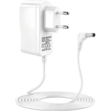 Adaptateur 5V 1A pour Moniteur Vidéo Compatible avec BURNNOVE Câble Alimentation DC 3,5x1,35mm, Longueur 1,8m, Remplacement Secteur Blanc pour Caméra Bébé, Interphone Vidéo Maison (1/5)