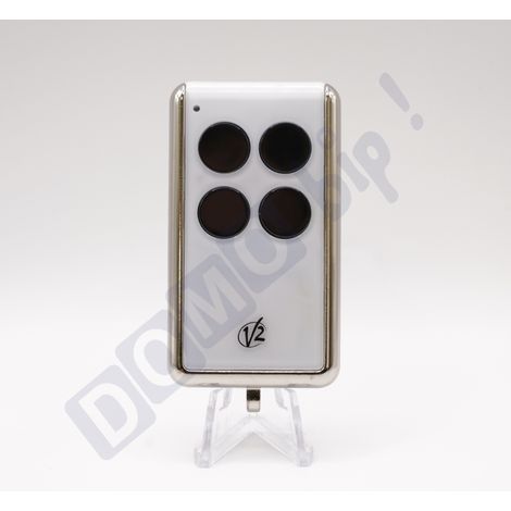 V2 MATCH blanche - Télécommande universelle 4 canaux pour portail, garage, volets - Fréquence 433,92MHz - Apprentissage rapide (1/5)