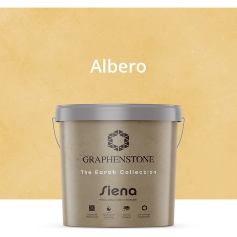 Pintura Ecológica INTERIOR Efecto LIMEWASH Base Cal SIENA Color ALBERO 12L