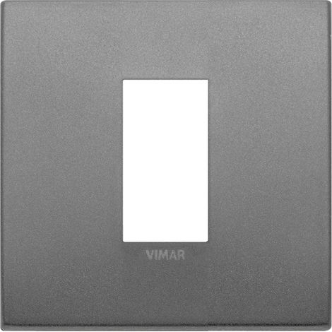 Placca Classic 1M ardesia matt scatola rotonda Vimar Arkè 19641.02
