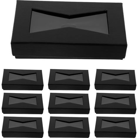 10-Piece Black Bow Tie Box for Men, Gift Set (1/5)